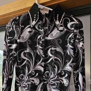 XS Show Shirt Black And Whit